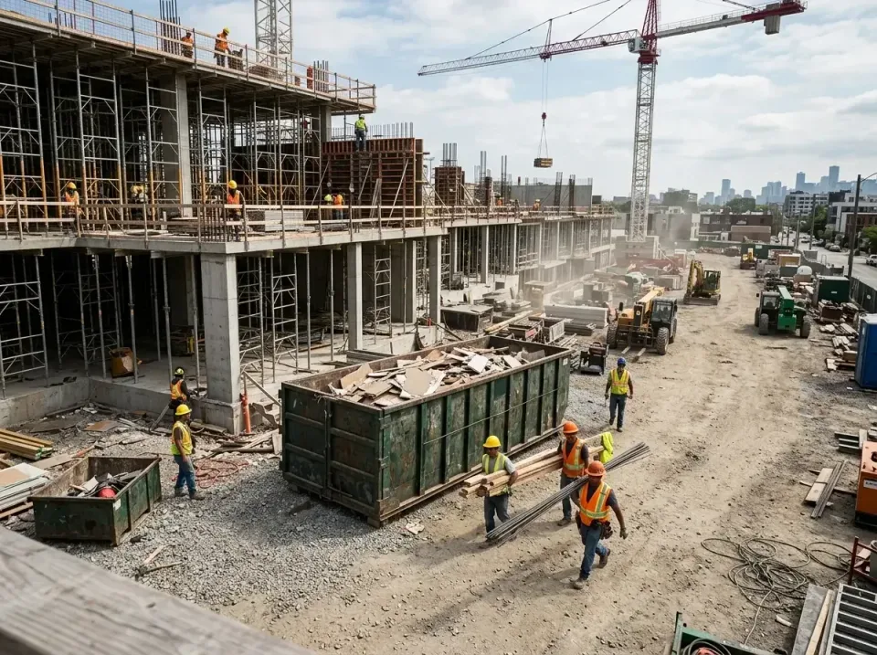 commercial-construction-site-w-002 — frequently asked questions, Low Cost Construction Dumpster Rental in Caledonia, MN